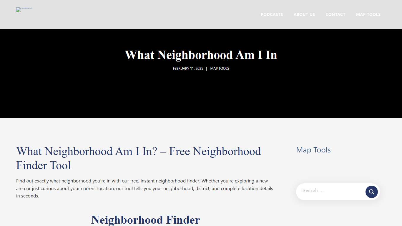 What Neighborhood Am I In - January 26, 2026